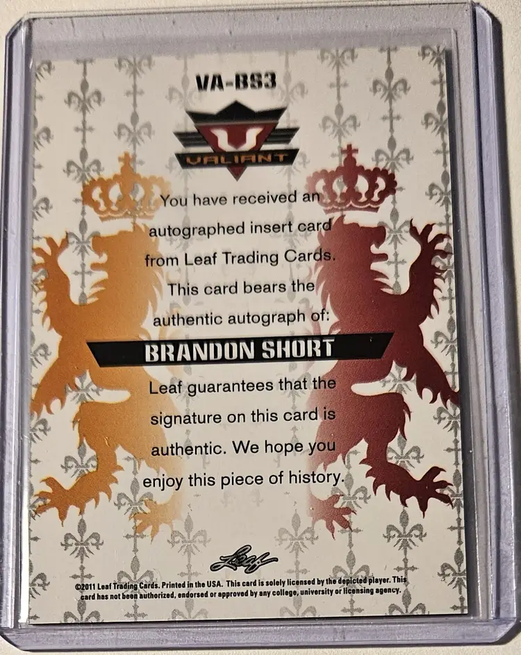 2011 Leaf Valiant Brandon Short Auto