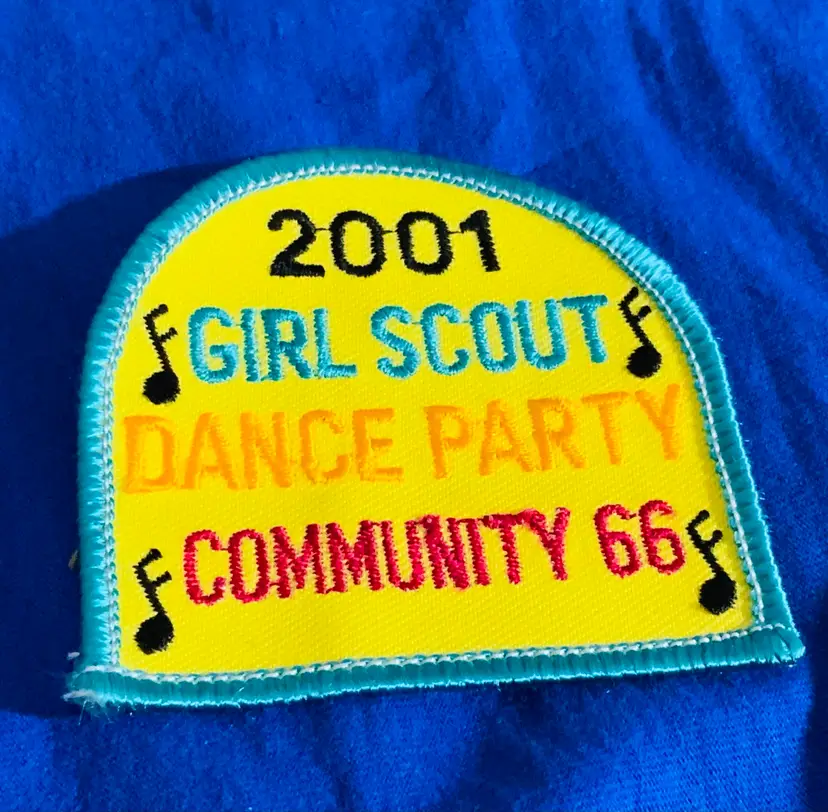 Vintage Scouting Fun Patch : 2001 Girl Scout Dance Party Community 66
