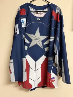 Authentic Greensboro Gargoyles OT Sports Size 56 Avengers 4 Doyle ECHL Hockey