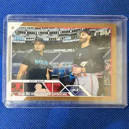 2023 Topps Update Veteran Combos US302 “Luis Arraez/Pablo Lopez Gold 1693/2023