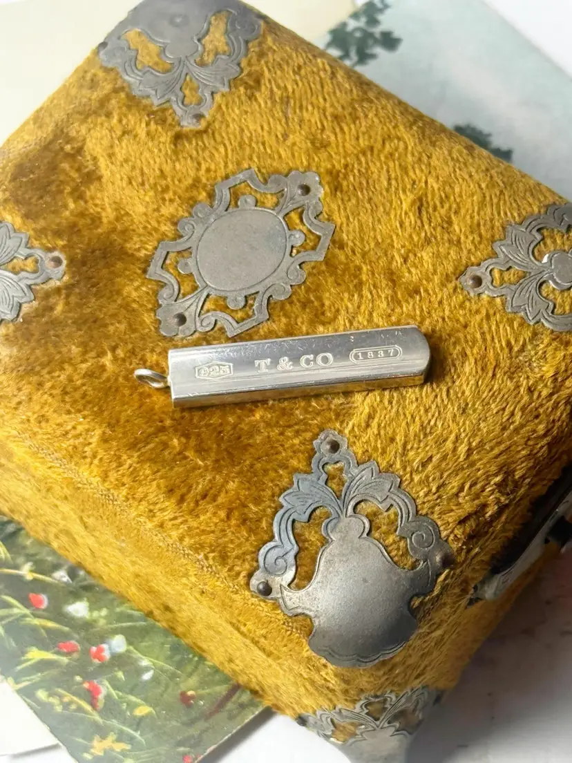 Tiffany & Co. Logo Bar Necklace Pendant Sterling Silver