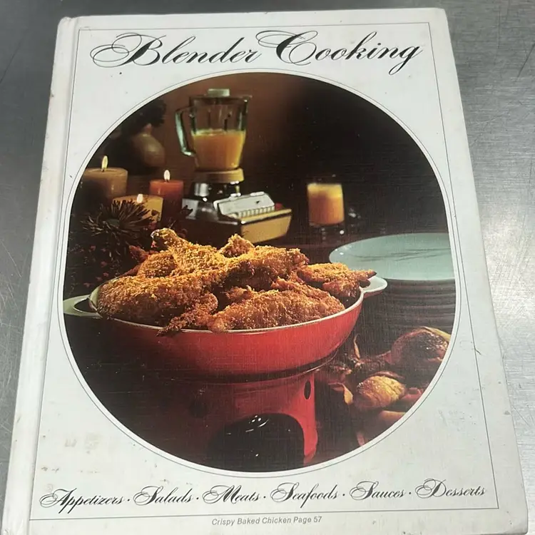 Blender Cooking Cookbook Hardcover Vintage 1971 Recipes 100+ Pages