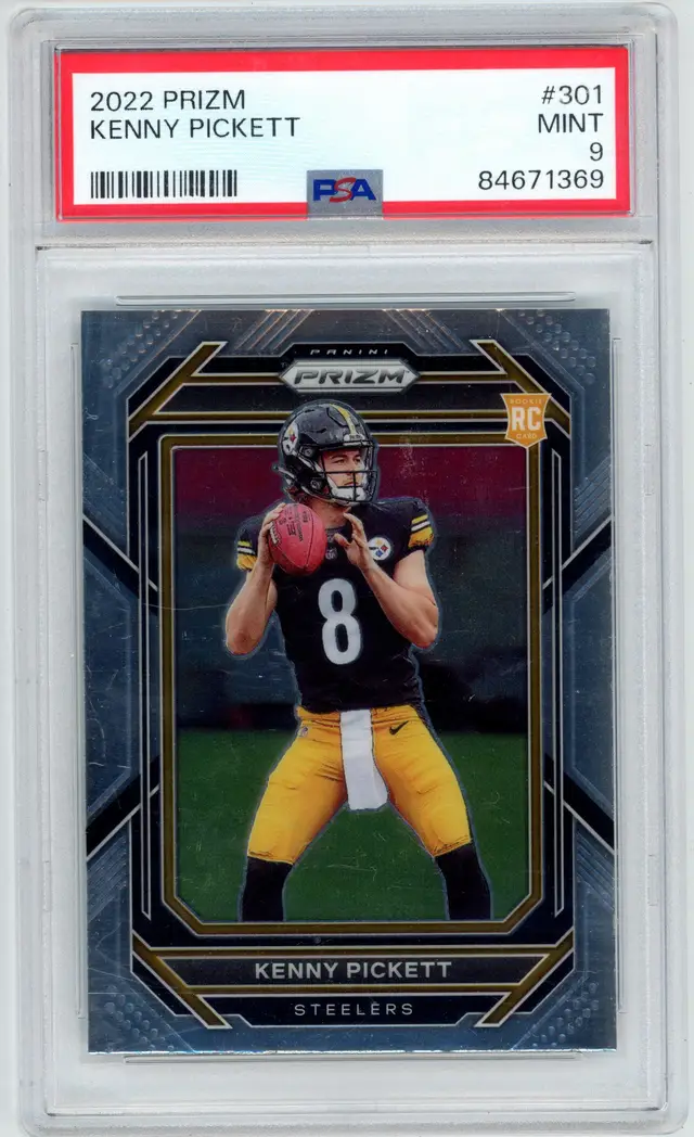 2022 Prizm KENNY PICKETT RC Rookie #301 STEELERS PSA 9 MINT