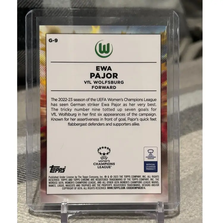 Ewa Pajor Golazo - 2022/2023 Topps Chrome UEFA Women’s Champions League