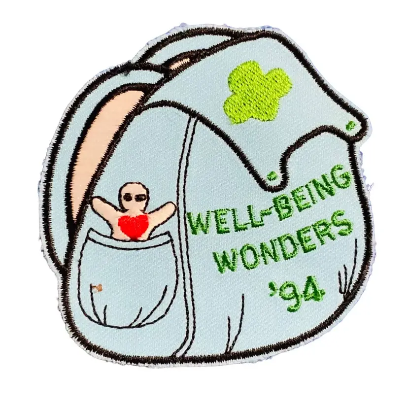 Vintage Scouting Fun Patch : Well-Being Wonders ‘94