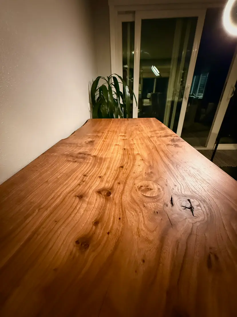 Live Edgre American Elm Desk