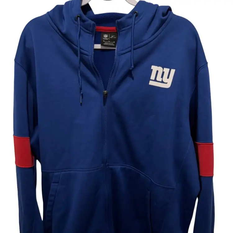 New$90- Nike New York Giants On Field Therma Full Zip NFL Hoodie XL