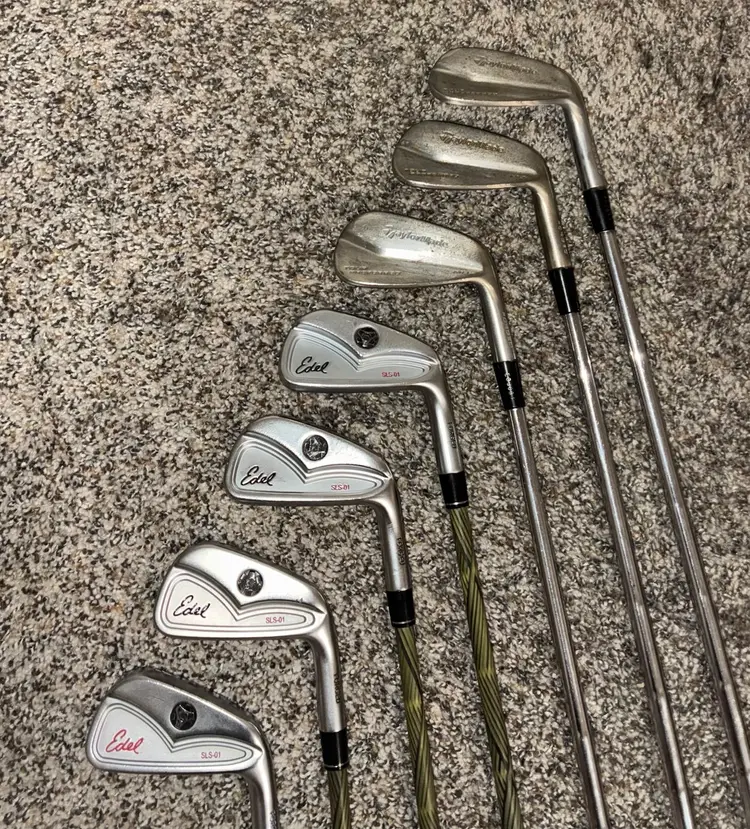 Edel SLS-01 Forged/Taylormade Tour Iss. TP MB 4-PW Combo Iron Set Kinetix/S300