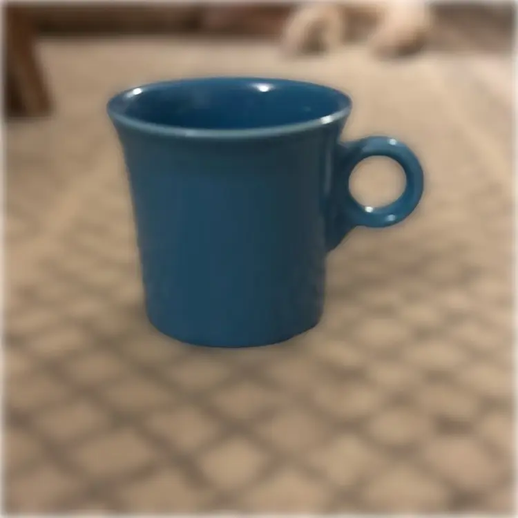 Fiesta Homer Laughlin Peacock Blue Coffee Mug