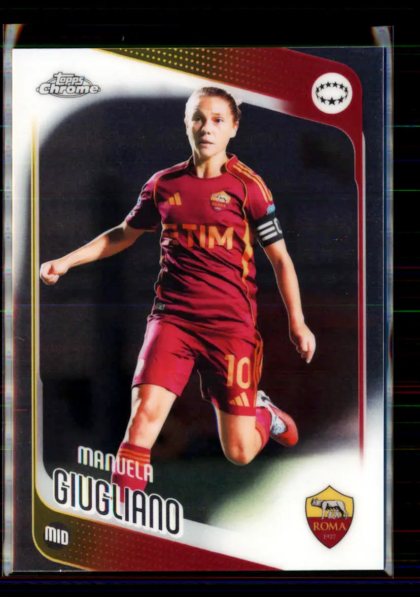 Manuela Giugliano 2025-26 Topps Chrome UEFA Women's Champions League #47 - (145) - AS Roma