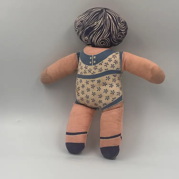 1930s Feed Sack Rag Doll - She's Seen Some Things - Adopt Me Before I Start Judging You