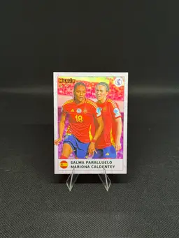 2025 Topps Merlin UEFA Women's Euros Salma Paralluelo & Mariona Caldentey Spain /75