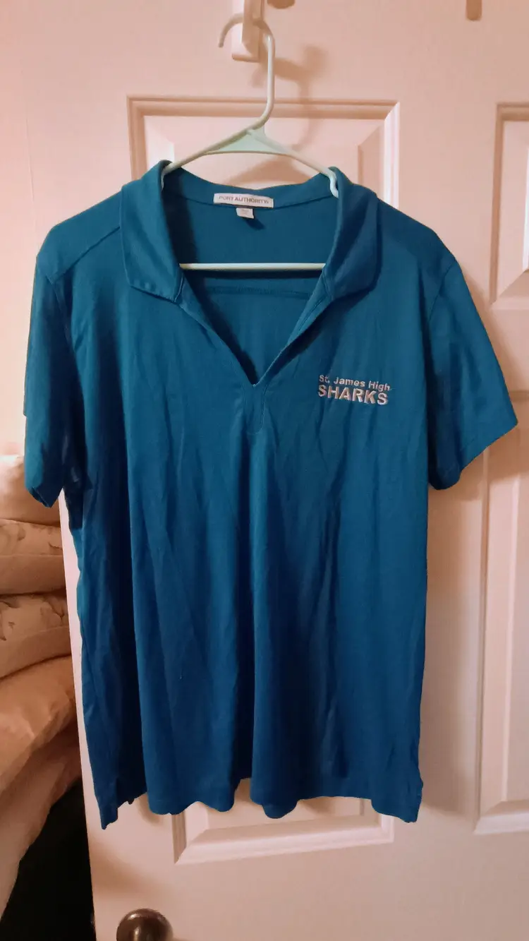 (3) Ladies Shirts! - St. James High School Sharks XL Size w/ Free Megaphone! Murrells Inlet, SC