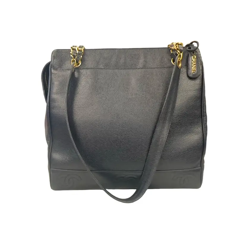 Chanel Navy Triple Coco Tote