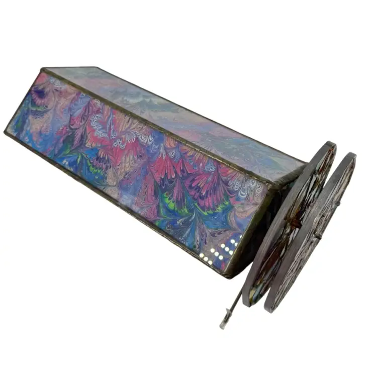 Large Leaded Glass Kaleidoscope AS IS