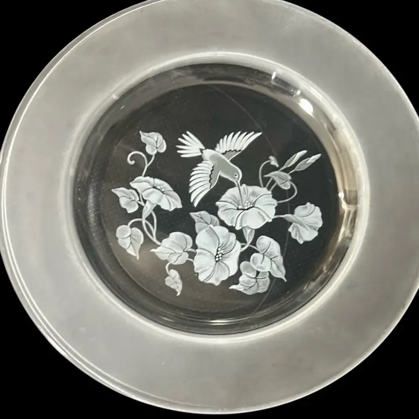 🌴🌴Avon Hummingbird Salad Plates Set of 4 - VTG
