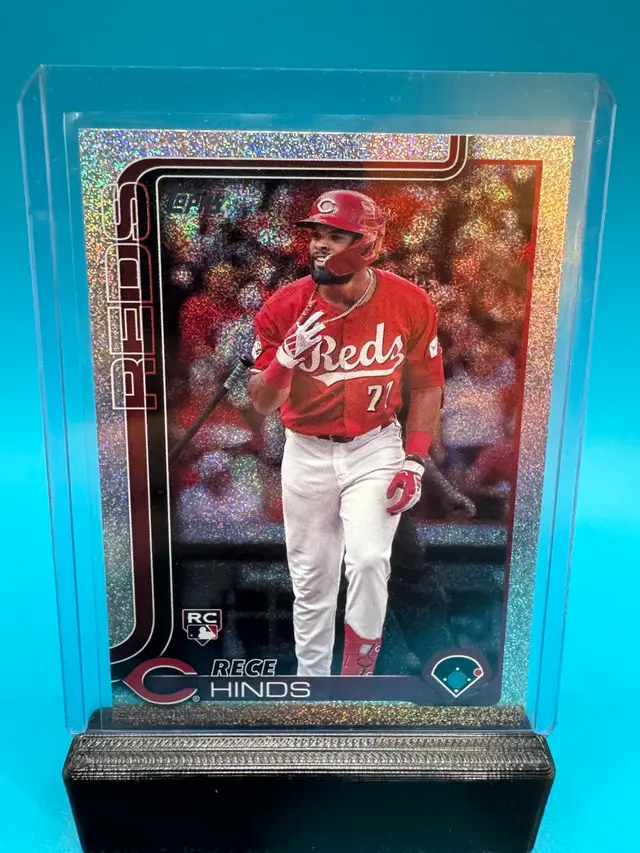 Rece Hinds Topps Sandglitter Foil RC Cincinnati Reds