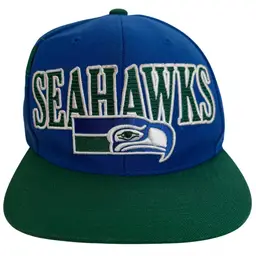 Seattle Seahawks Vintage Collection Flat Brim Snapback by Mitchell & Ness