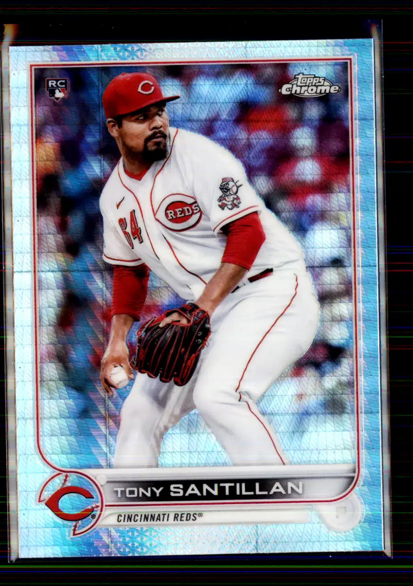 Tony Santillan 2022 Topps Chrome Prism Refractor #193 - Cincinnati Reds - (147-290)