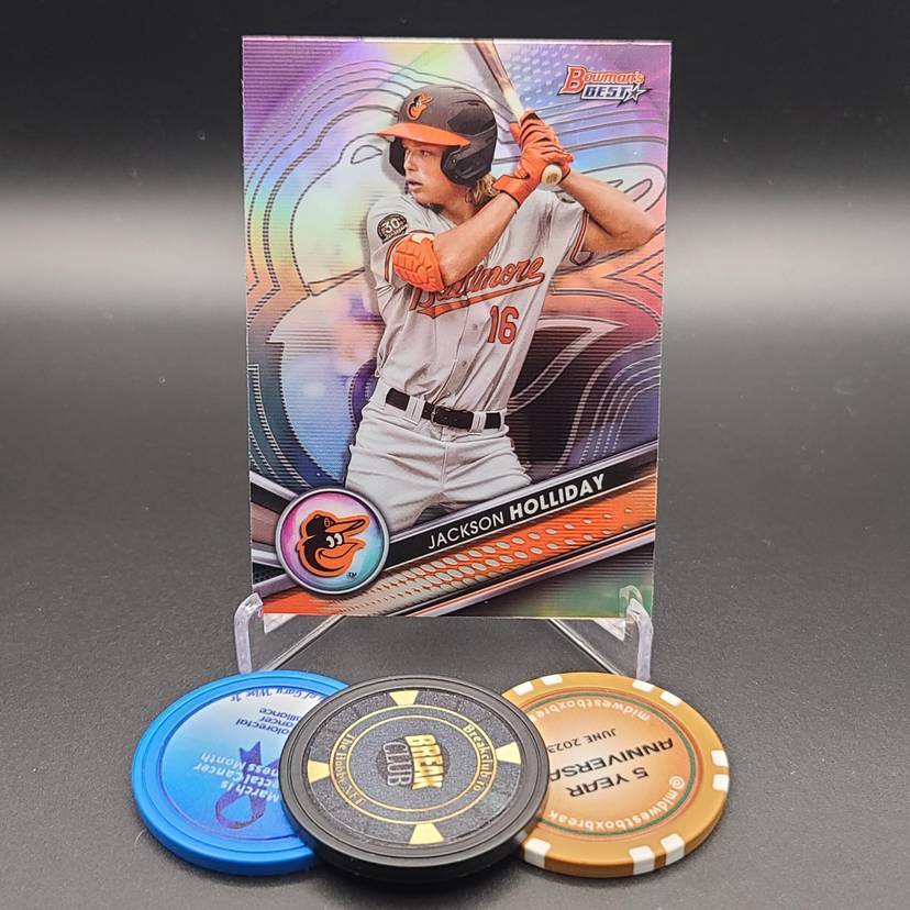 Jackson Holliday 2022 Bowmans Best Top Prospects Refractor Card 