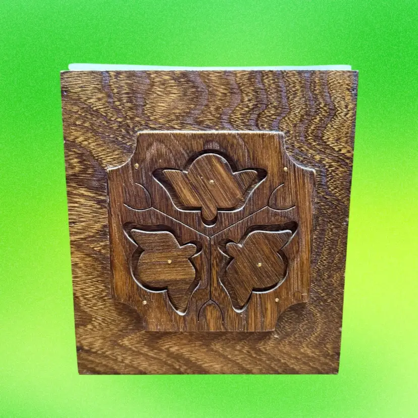 1977 Vintage SINGLE Sears & Roebuck Wood Canister, NO LID