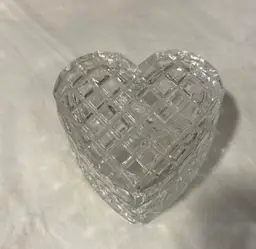 Heart Lead Crystal Jewelry/Trinket Box