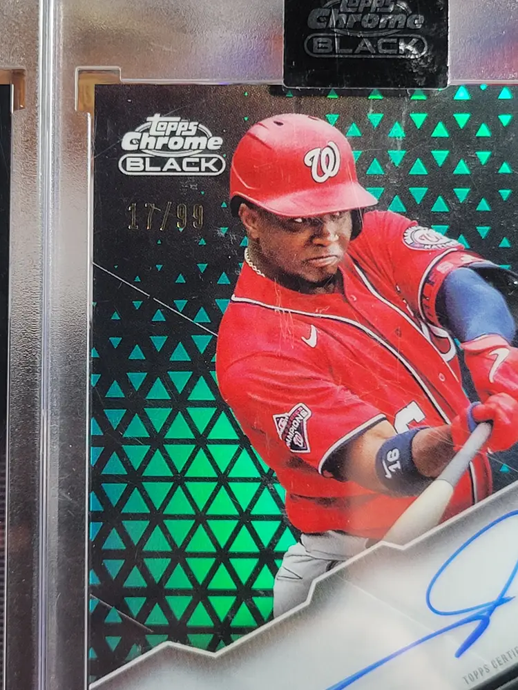 2020–22 Topps Chrome Black Autograph Lot of 3 /99 Victor Robles