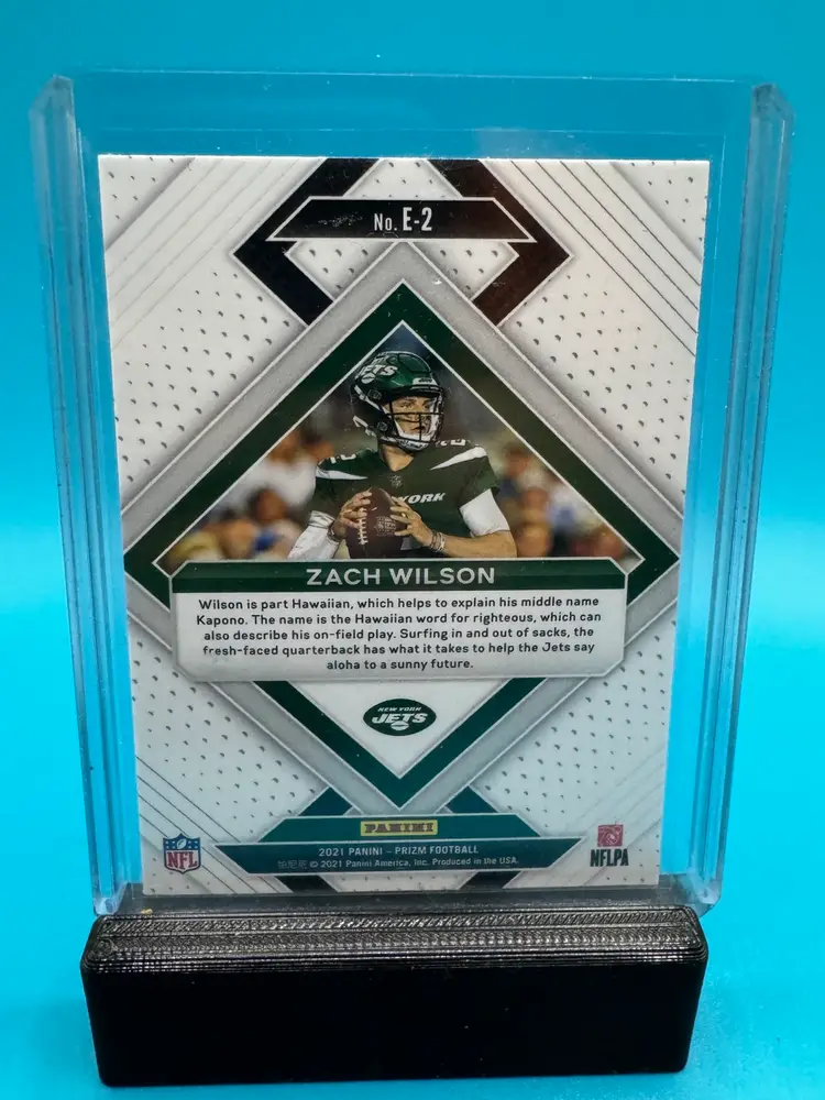 Zach Wilson Prizm Emergent RC New York Jets