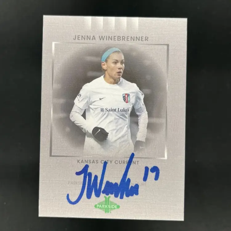 Jenna Winebrenner 2022 Parkside Paramount NWSL Autograph /25 Soccer Card