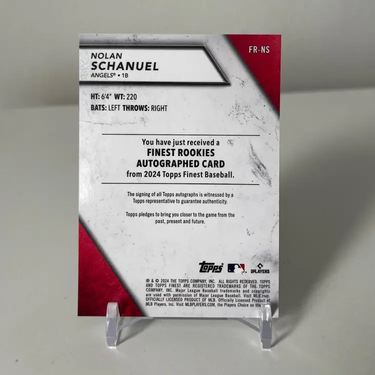 Nolan Schanuel Los Angeles Angels Rookie Auto /99