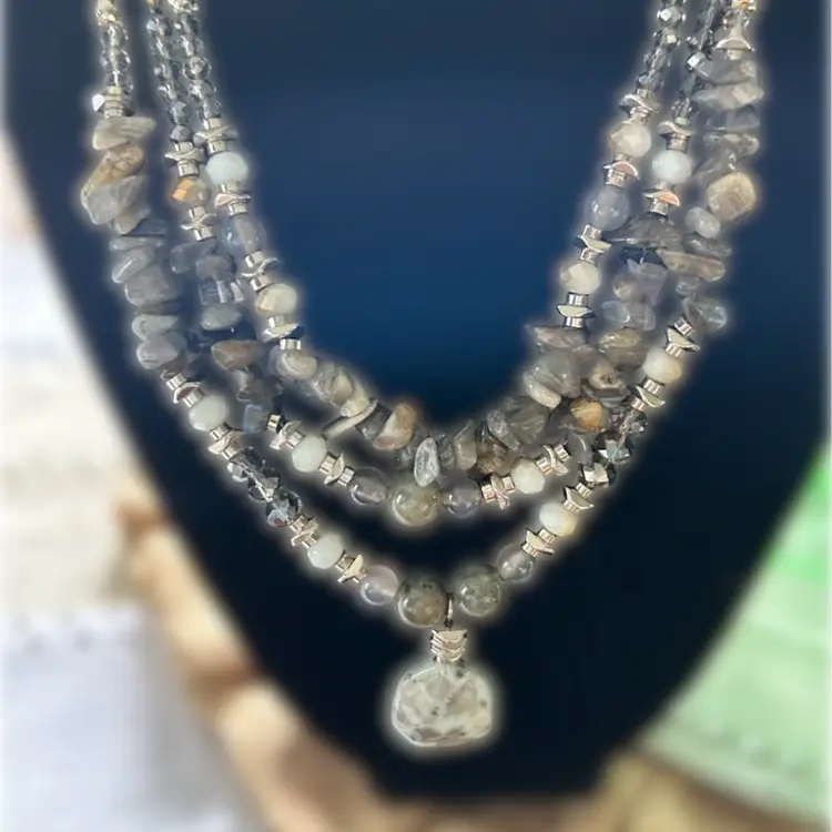 Moonstone & Labradorite Necklace