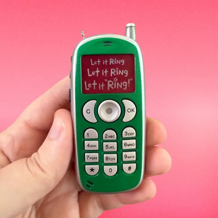 2006 Hallmark Keepsake Ornament, Mrs. Claus's Polarola Phone, Light & Sound