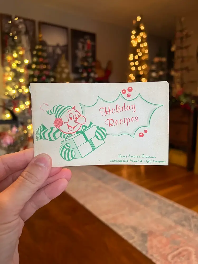 Vintage Holiday Recipes Booklet