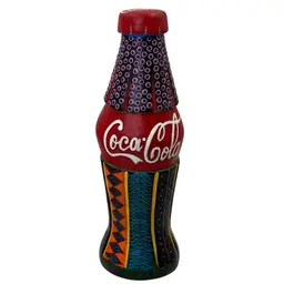 Hand Painted Signed Art Coca-Cola Bottle 7.6” Tall 2.6” Wide