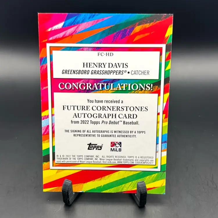 2022 Pro Debut Henry Davis Auto 76/99