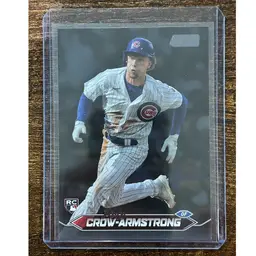 Pete Crow-Armstrong 2024 Topps Stadium Club Black RC Chicago Cubs