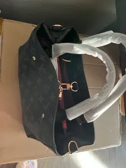 Dark Fashion Bag With Long Strap