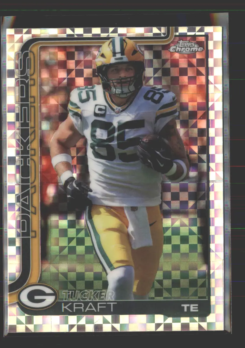 Tucker Kraft 2025 Topps Chrome X-Fractor #108 - (142) - Green Bay Packers