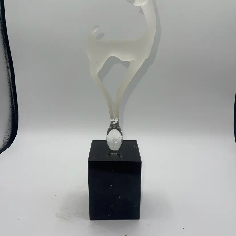 Phillip J. Lejeune Shaded Deer Sculpture On Black Marble Base Signed Numbered 127/300 Stunning!!!!