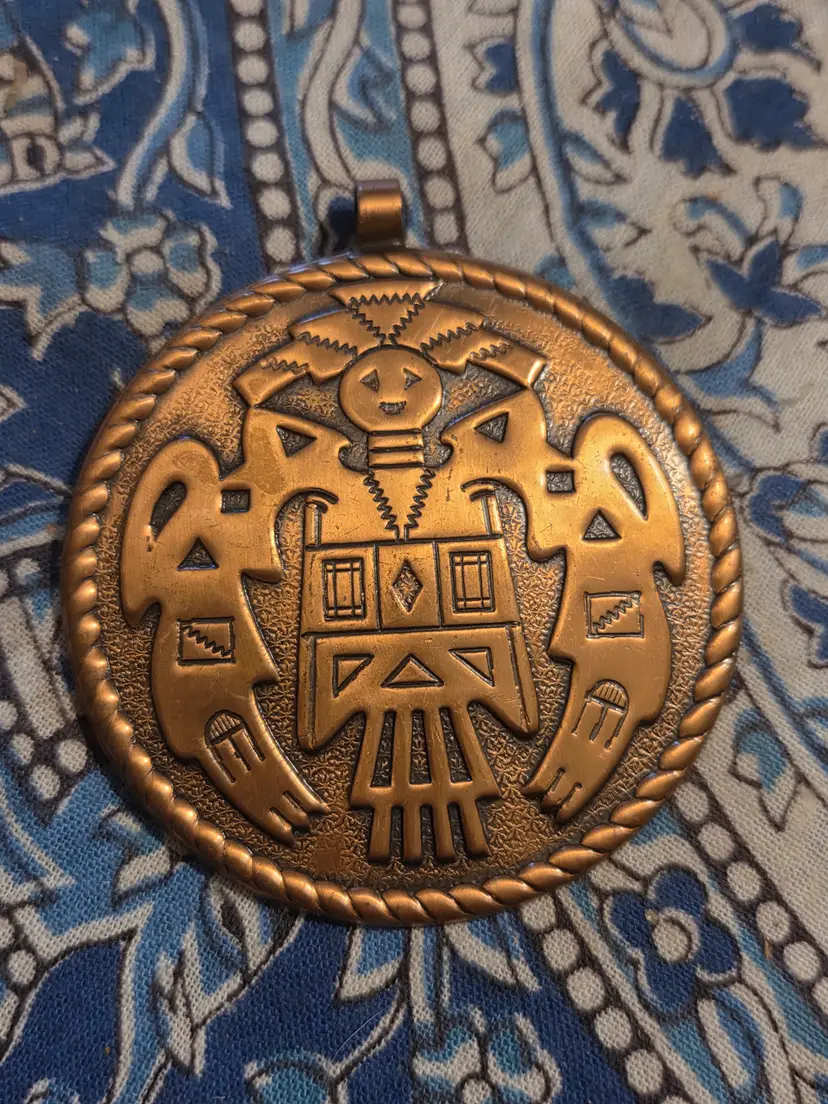 1950's Copper Kachina Pendant