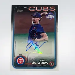 Jaxon Wiggins 2024 Topps Pro Debut Autograph