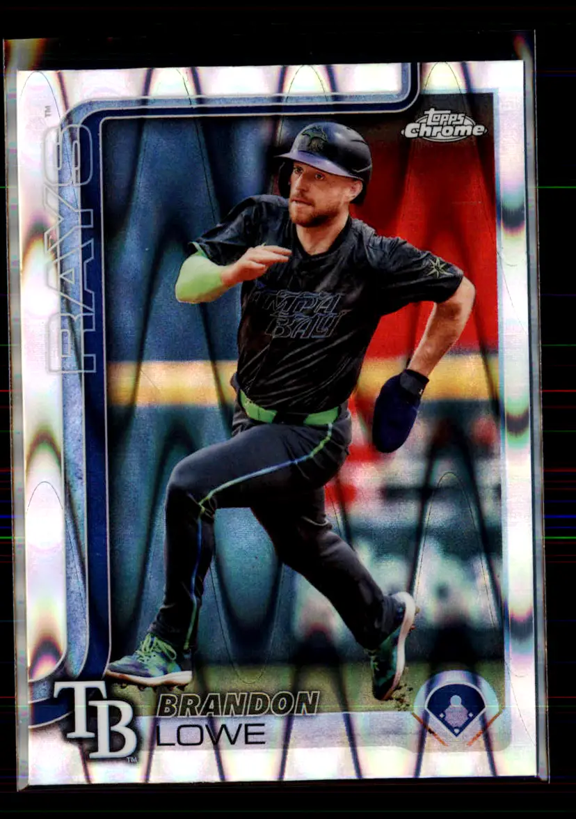 Brandon Lowe 2025 Topps Chrome RayWave Refractor #113 - (113) - Tampa Bay Rays