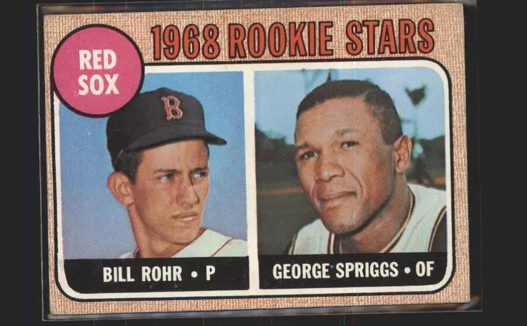 Red Sox 1968 Rookie Stars (Bill Rohr / George Spriggs) 1968 Topps #314 - (140) - Boston Red Sox