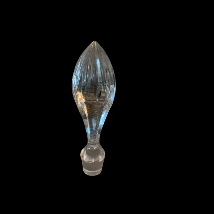 Crystal Glass Stopper 5 5/8 X 1 1/2 Stopper 5/8 To 1 Inches