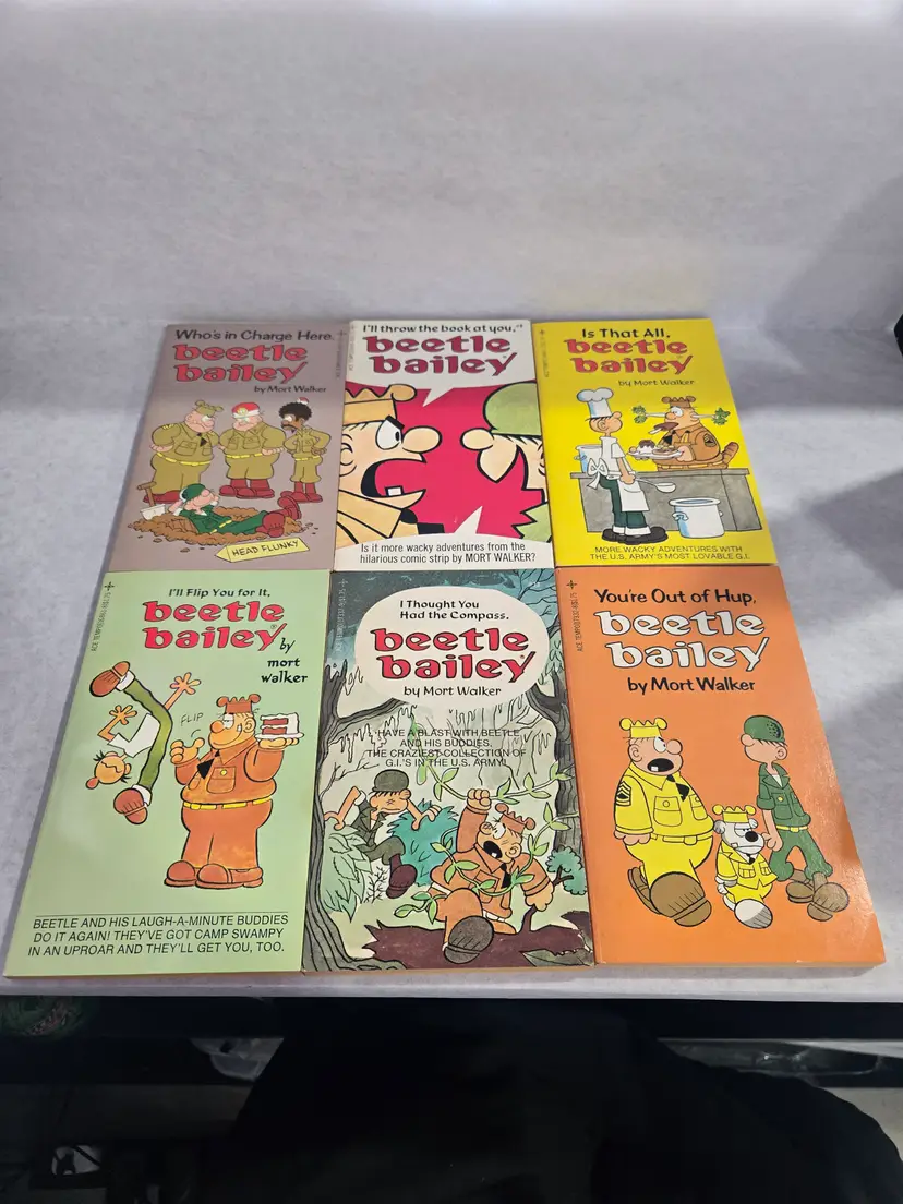 1982 "Beetle Bailey" 6 Book Set