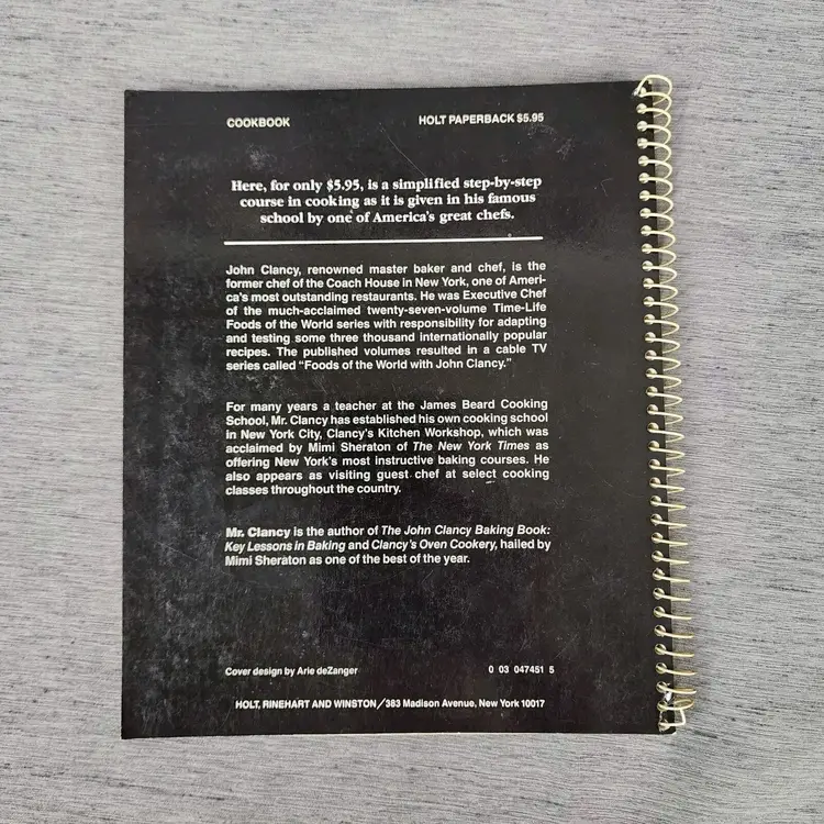 John Clancys Fish Cookery Cookbook Seafood Recipes Preparation Guide Book Clancy