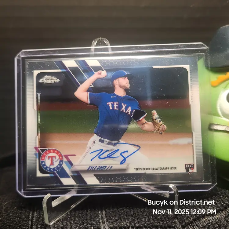 2021 Topps Chrome Auto - Kyle Cody Texas Rangers