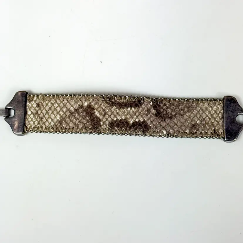 Streets Ahead Genuine Leather Sterling clasp bracelet