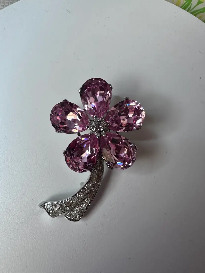 Brooch Pink Flower