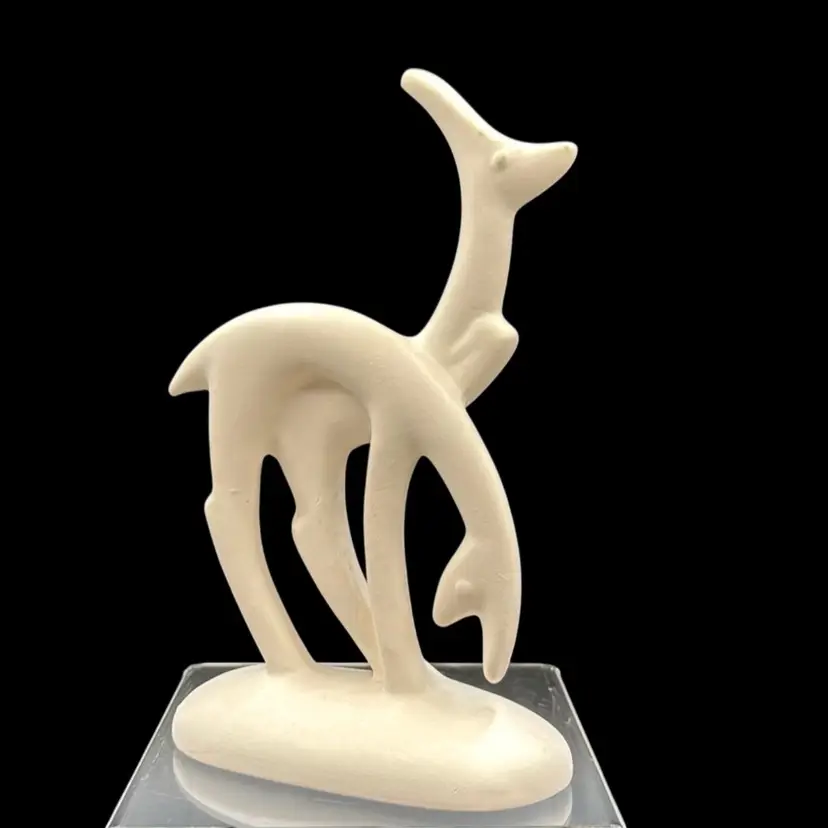 #01 Vintage Hager Art Deco, Ceramic Deers